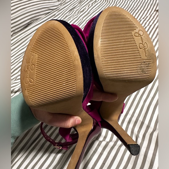 JESSICA SIMPSON PLATFORM HEELED SANDALS, SIZE 9/39 - Picture 5 of 6